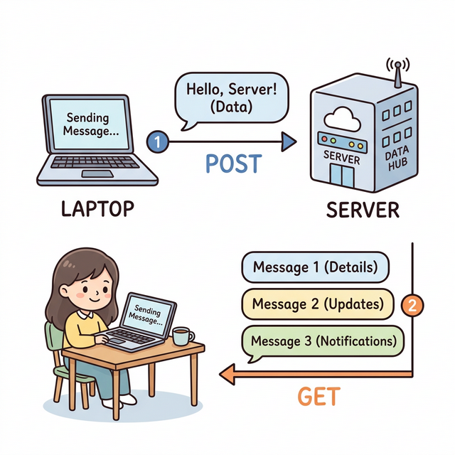 메시지 전송 및 수신 흐름